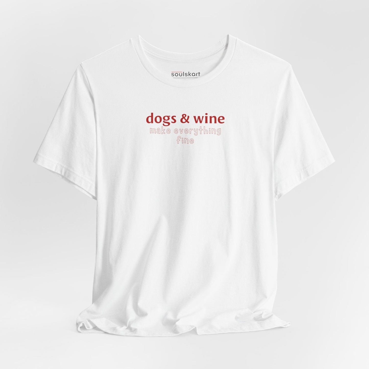 Dog & Wine Lovers Tee - Main Product Image