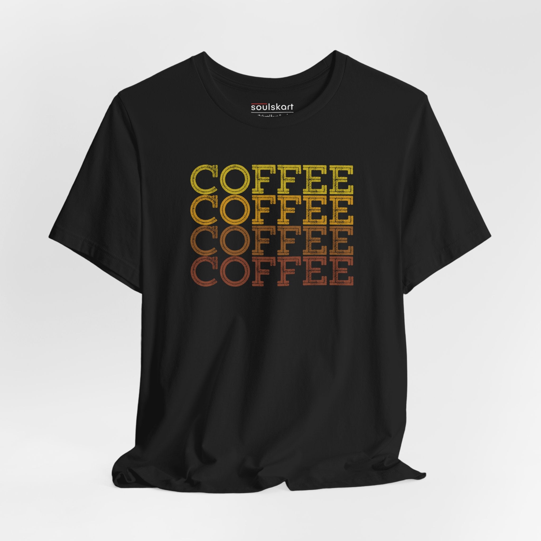 Coffee Lover's Tee - Coffee Coffee Coffee Coffee Print