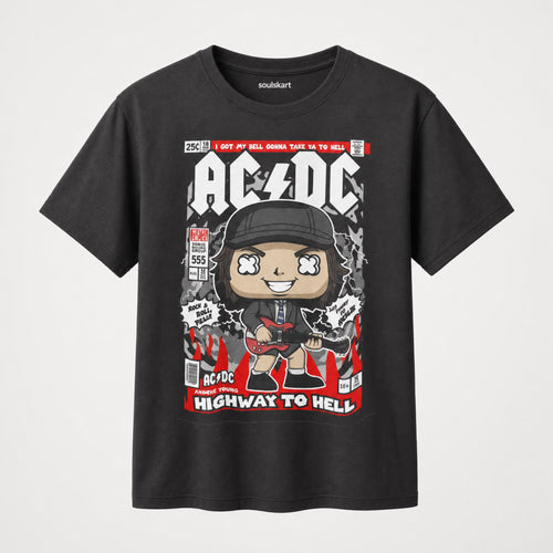 AC/DC Angus Young Pop Art Unisex T-Shirt — front view