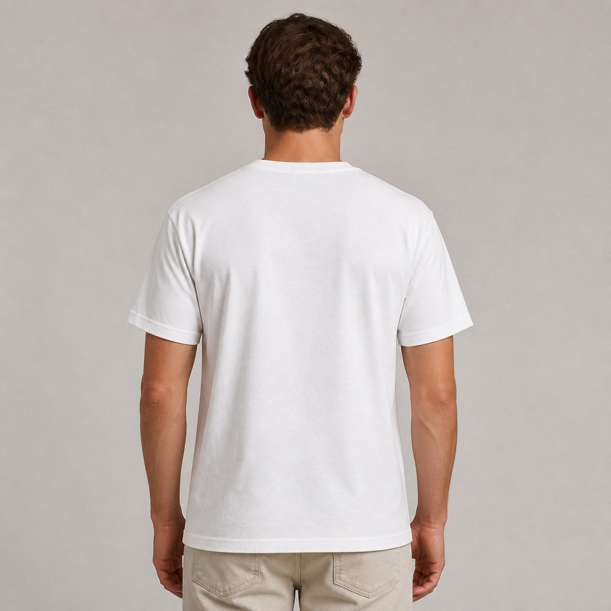 AC/DC Band Inspired Unisex T-Shirt — worn on model, back