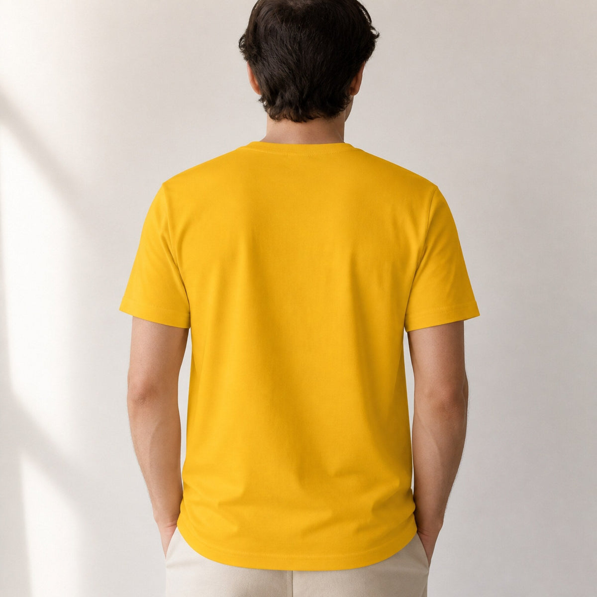 AC/DC Classic Logo Tee — worn on model, back