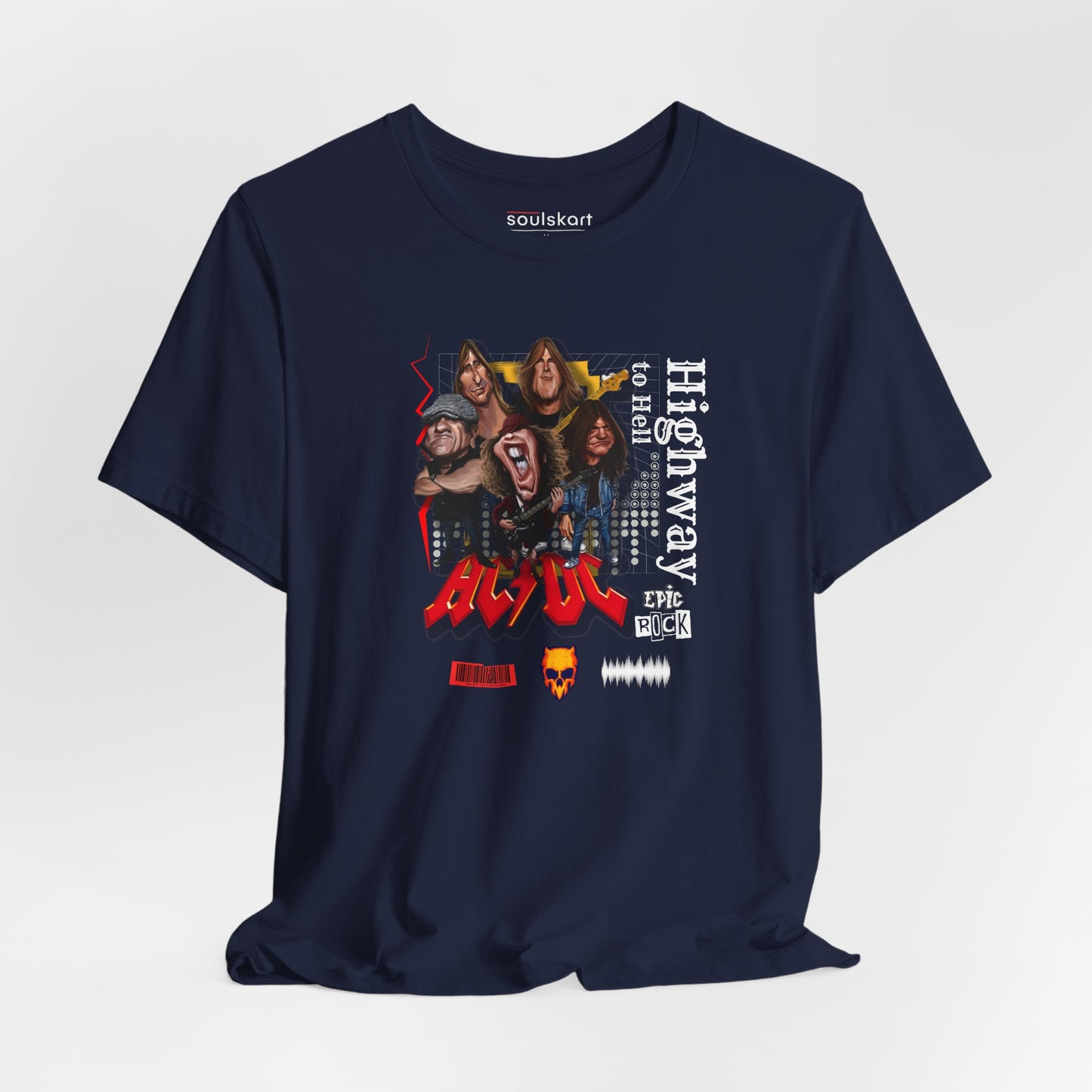AC/DC Highway to Hell Band Collage Tee — main product image