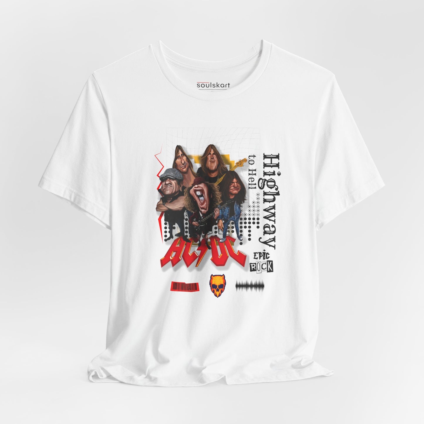 AC/DC Highway to Hell Band Collage Tee — main product image