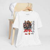 AC/DC Highway to Hell Band Collage Tee — detail shot