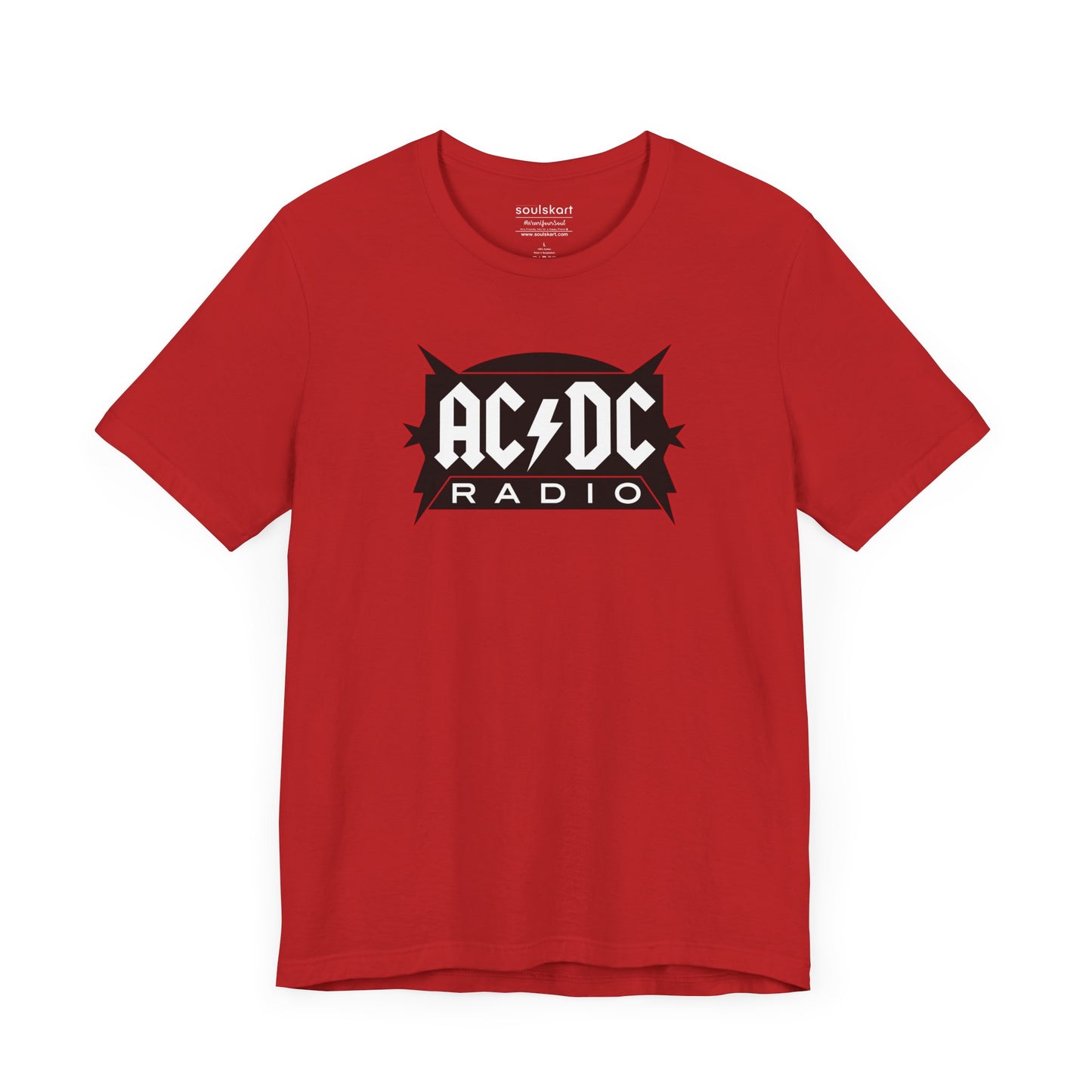 AC/DC Radio Tee — side view