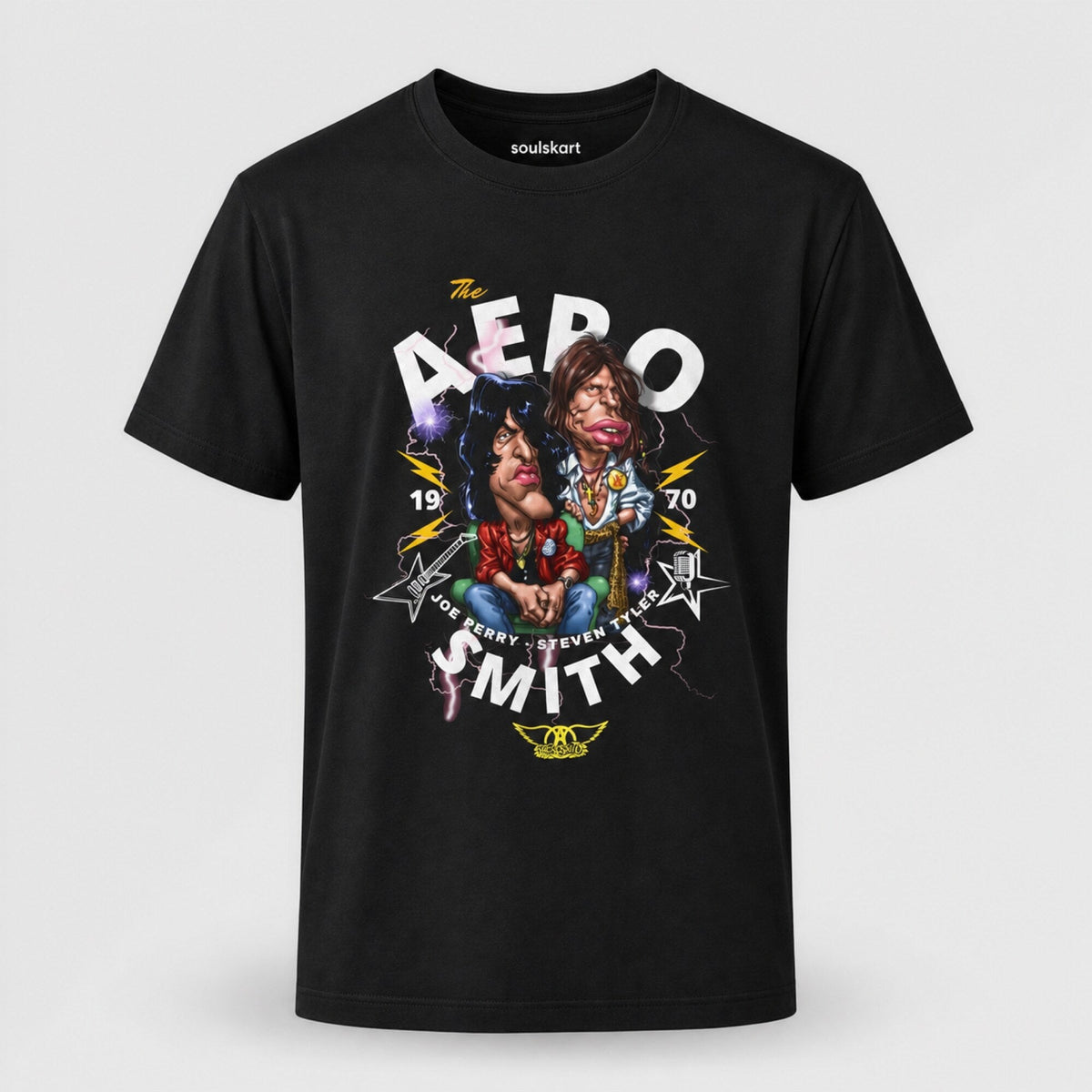 Aerosmith Band Graphic T-Shirt — front view
