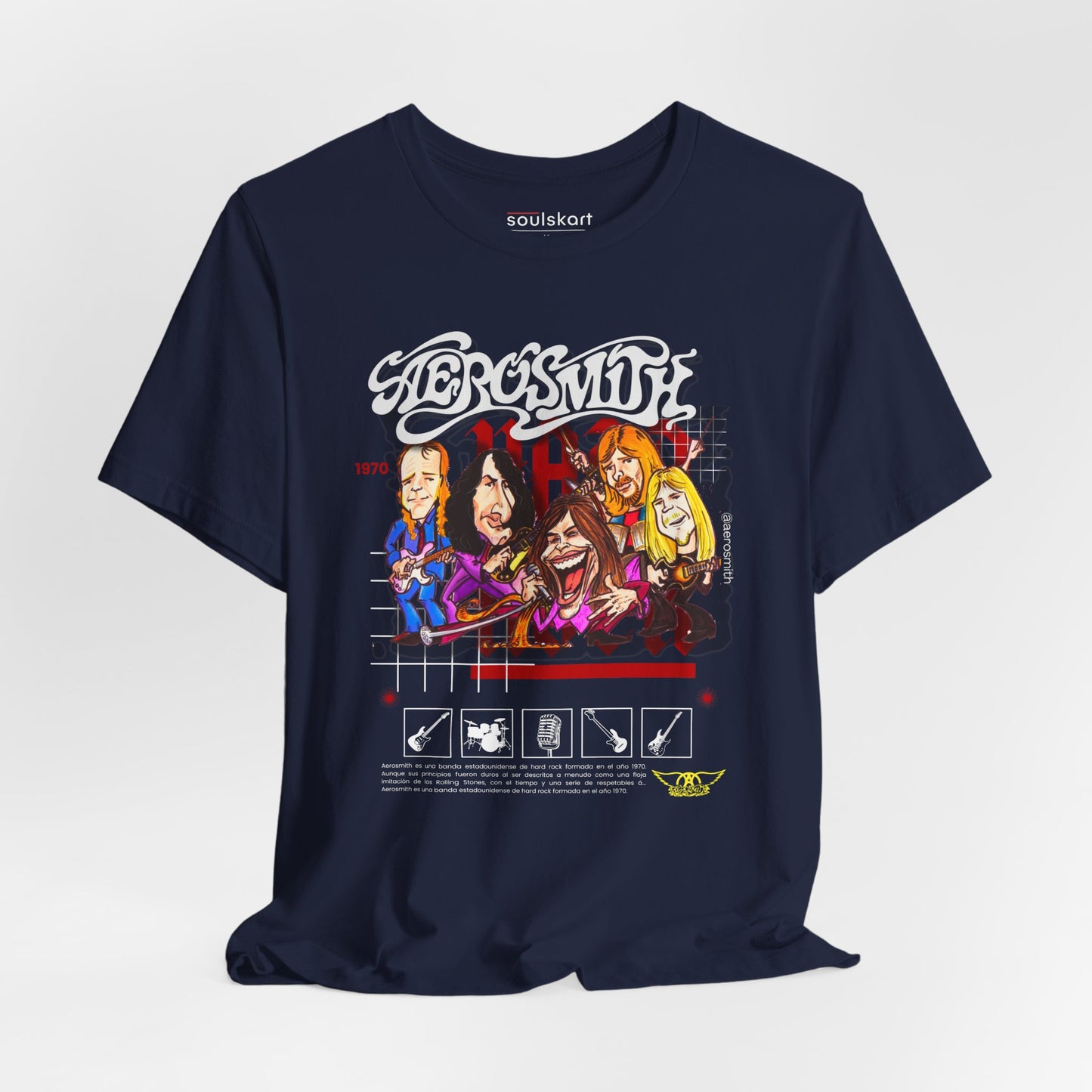 Aerosmith Band Print T-Shirt — main product image