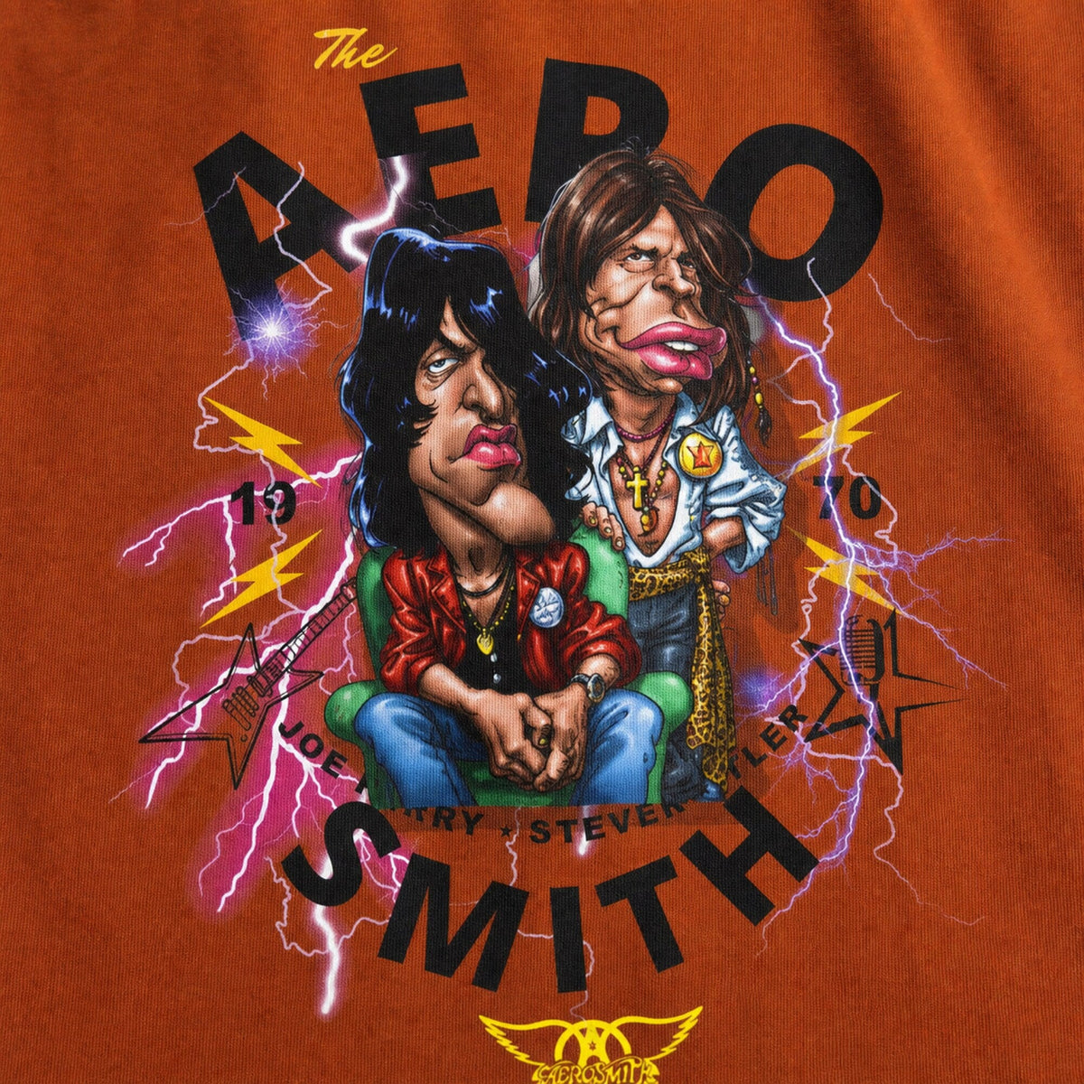 Aerosmith Dream On Tee — print detail close-up