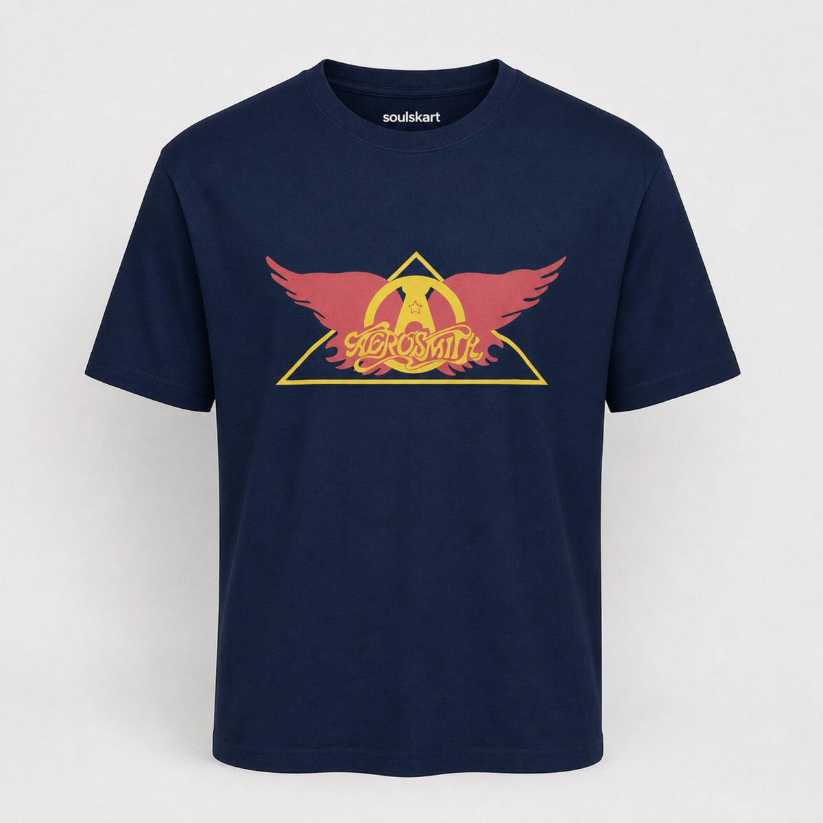 Aerosmith Winged Triangle Logo Tee — front view