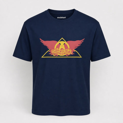 Aerosmith Winged Triangle Logo Tee — front view