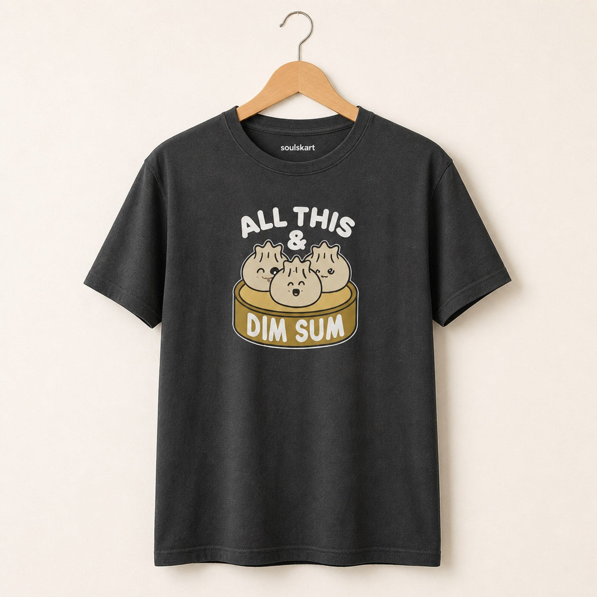 All This & Dim Sum Unisex T-Shirt — on hanger