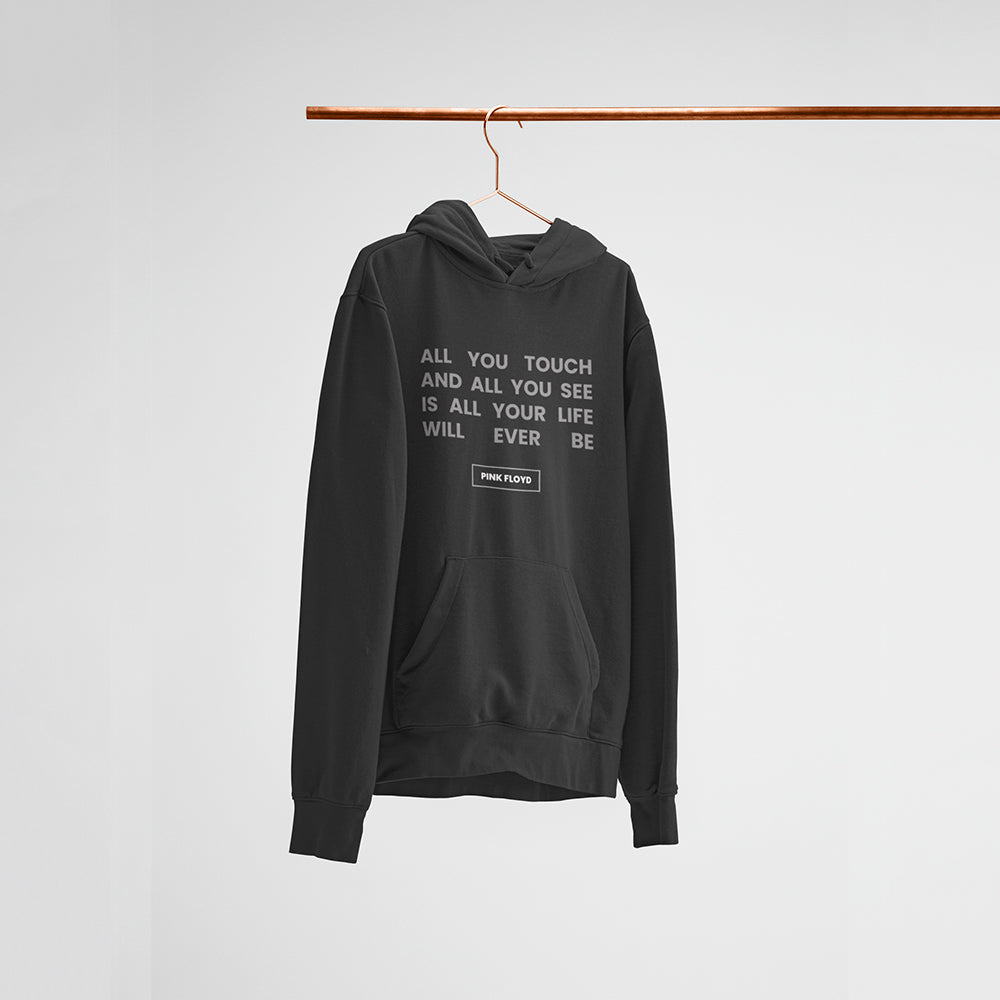 Pink Floyd Breathe(In the air) Unisex Black Hoodie — main product image