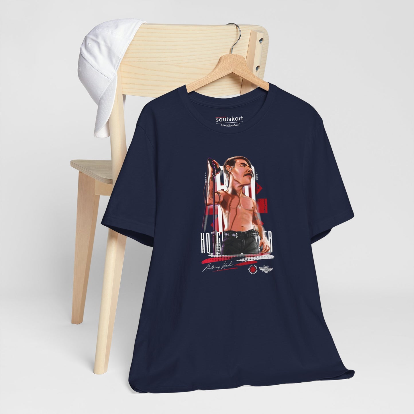 Anthony Kiedis Red Hot Chili Peppers Graphic Tee — detail shot