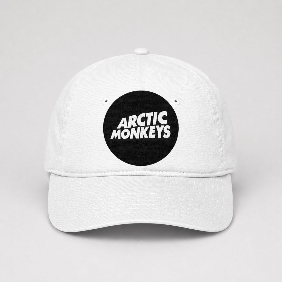 Arctic Monkeys Embroidered Baseball Cap — front view