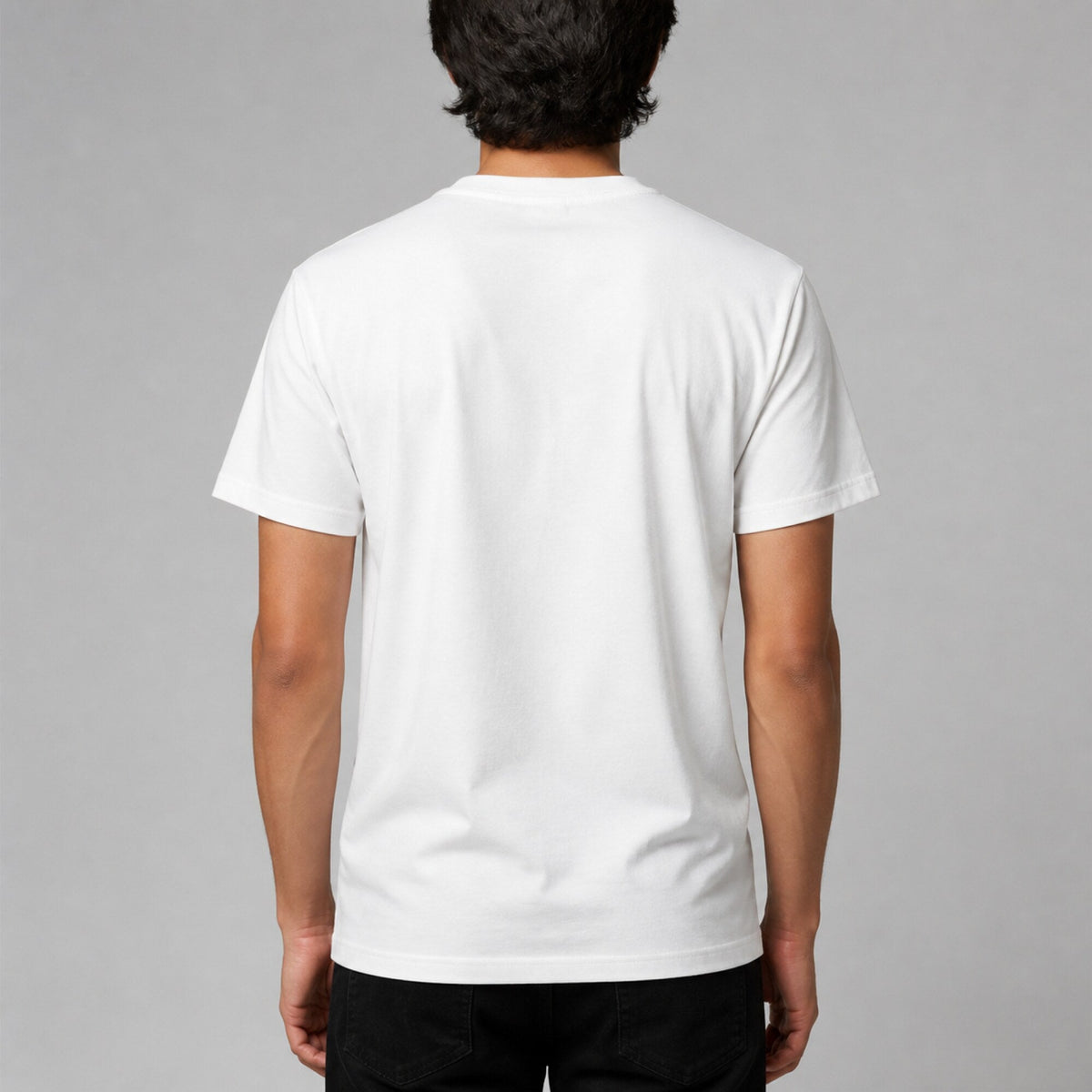 Arctic Monkeys Inspired Soft Print Tee — worn on model, back