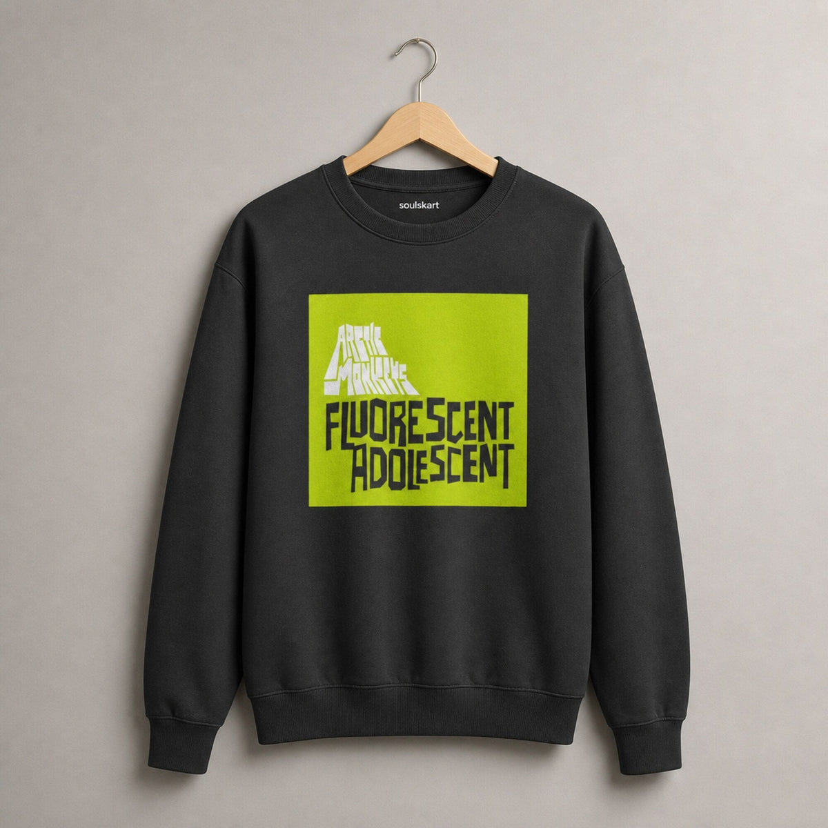 Arctic Monkeys Unisex Premium Sweatshirt — on hanger