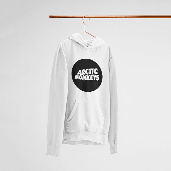 Arctic Monkeys Unisex White Hoodie — main product image