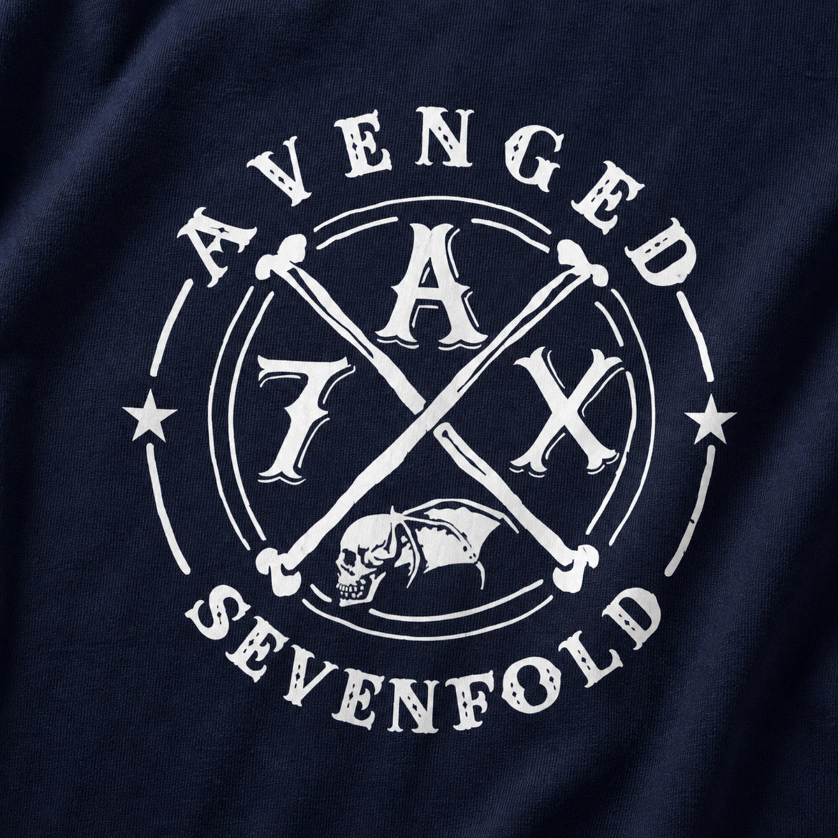 Avenged Sevenfold Band-Inspired Tee — print detail close-up
