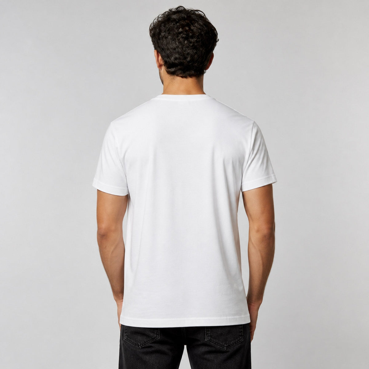 Avenged Sevenfold Deathbat Skull Tee — worn on model, back