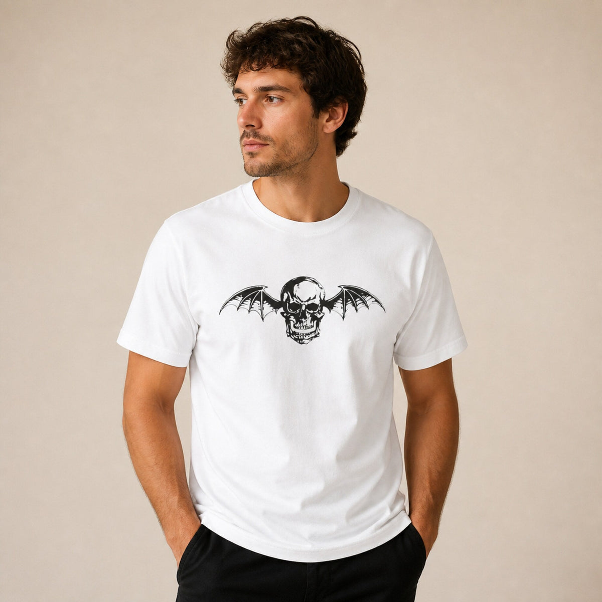 Avenged Sevenfold Band Tee - Unisex Music Lover's Essential — worn on model, front