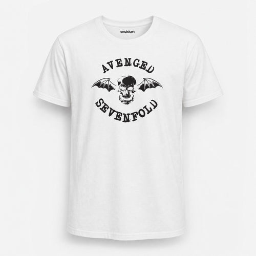 Avenged Sevenfold Deathbat Seal Tee — front view