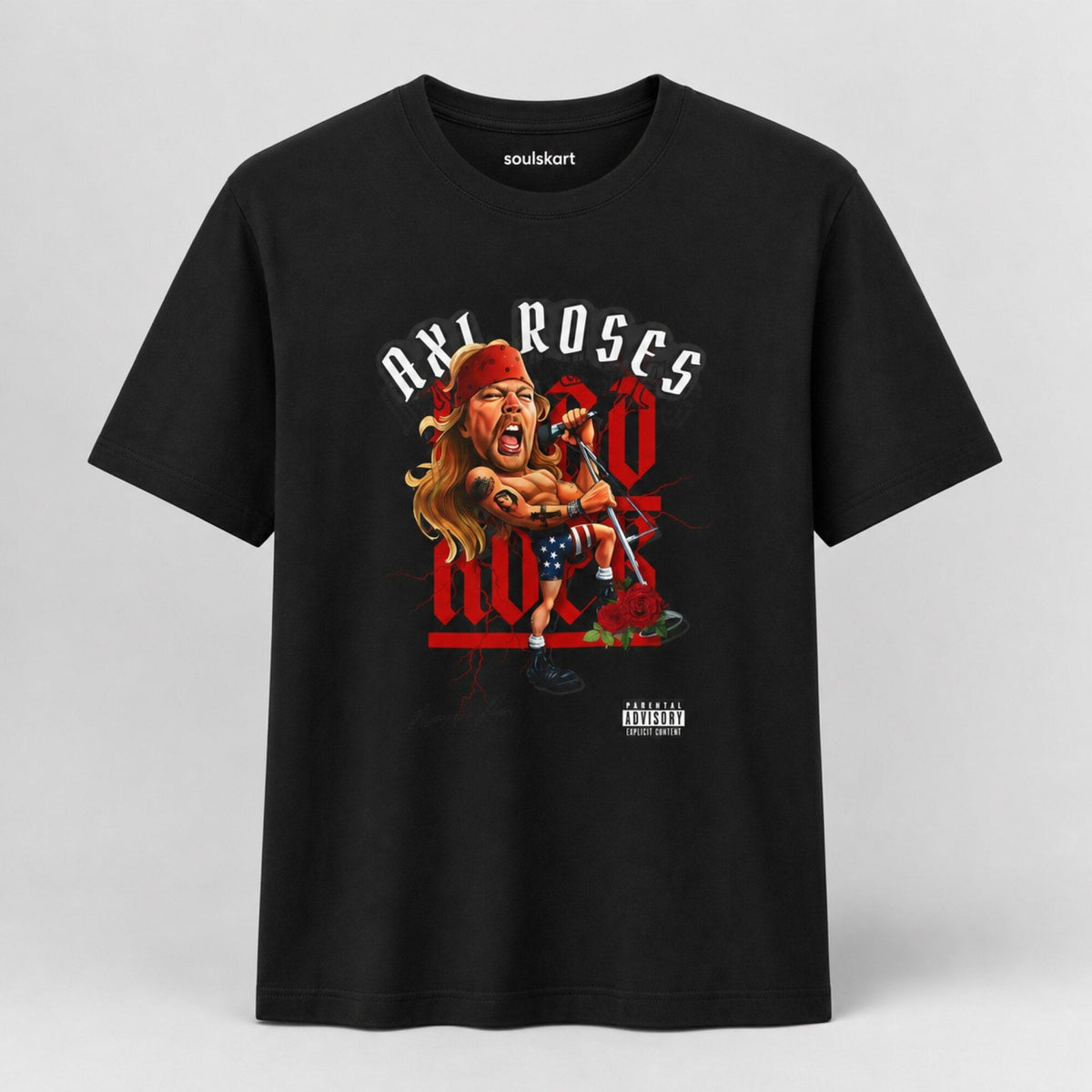 Axl Rose Guns N' Roses Graphic T-Shirt — front view