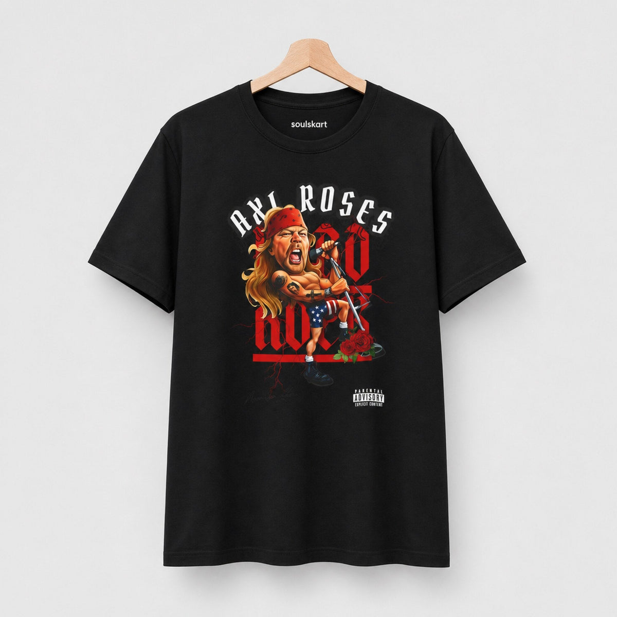 Axl Rose Guns N' Roses Graphic T-Shirt — on hanger