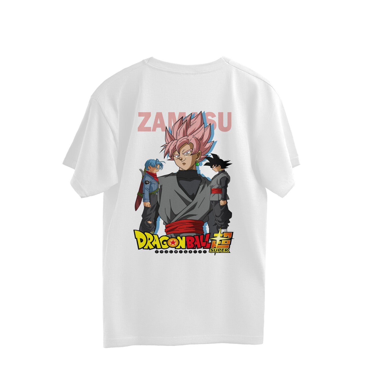 Zamasu's Oversized Tee: Where Dragonball Z Meets Street-Style Swagger! - Detail Shot