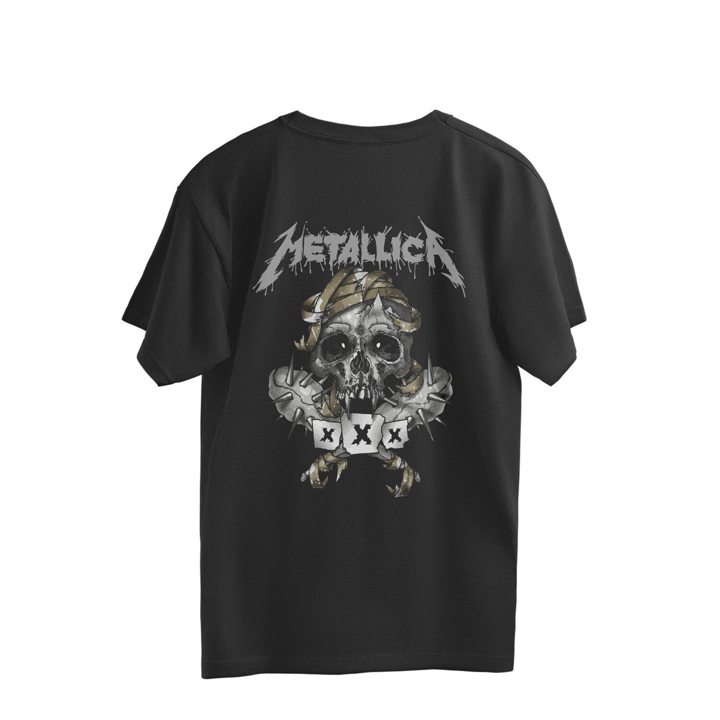 Rock the Block Metallica Oversized Streetwear Tee - Front View