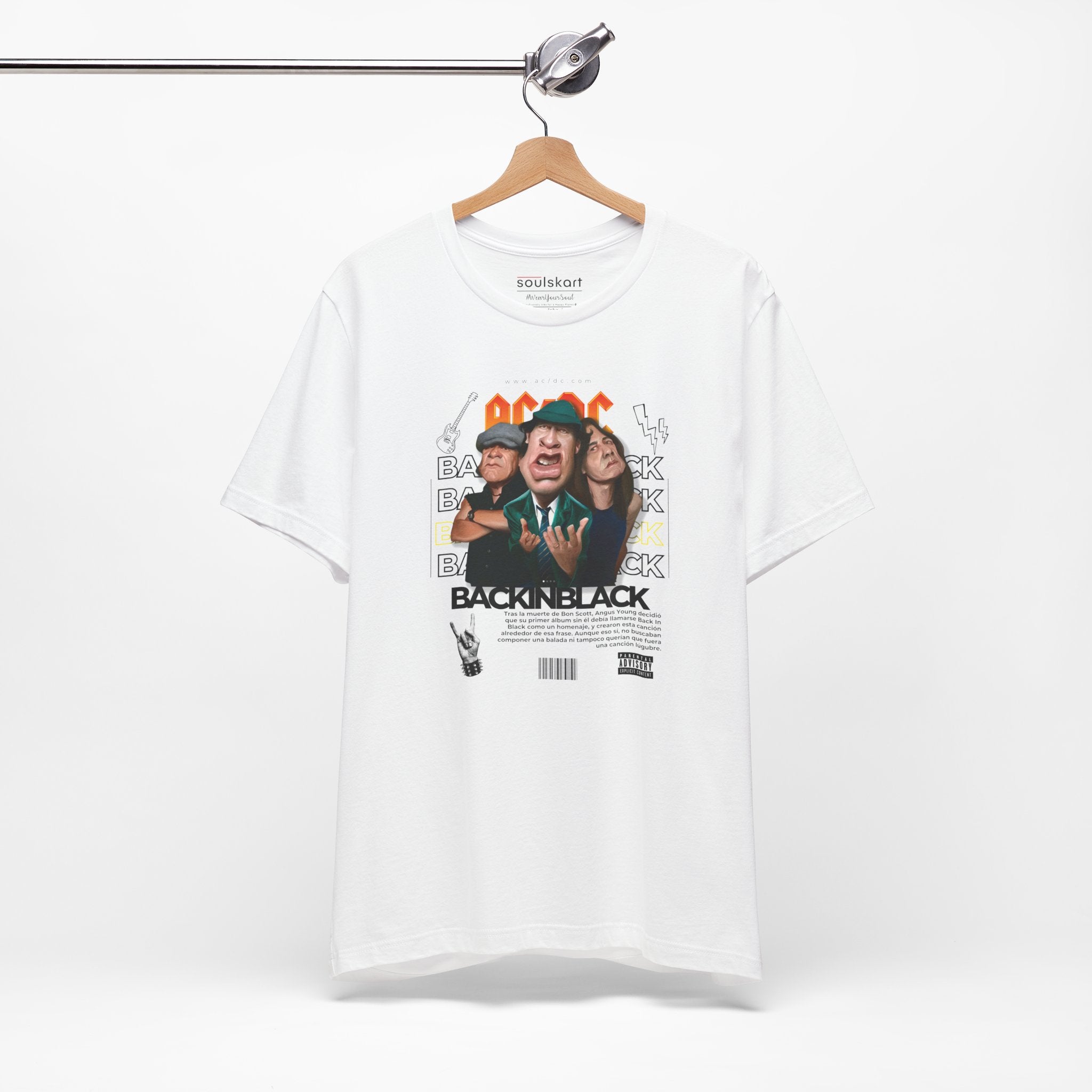 Back in Black ACDC Graphic T-Shirt — side view