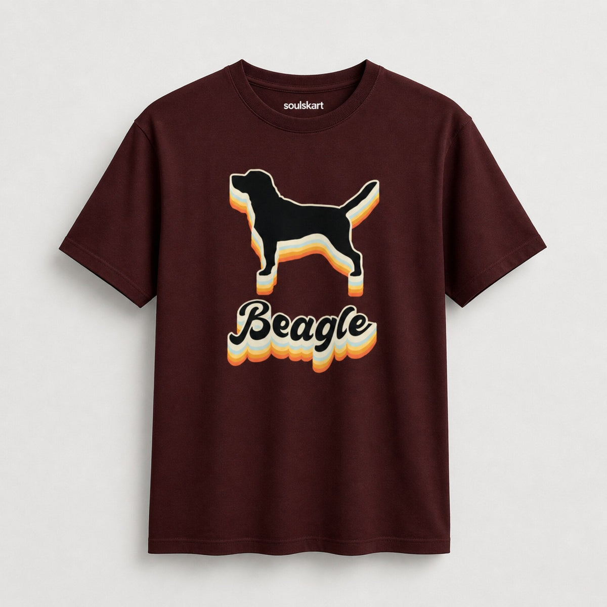 Beagle Buddy Unisex Printed T-Shirt — front view