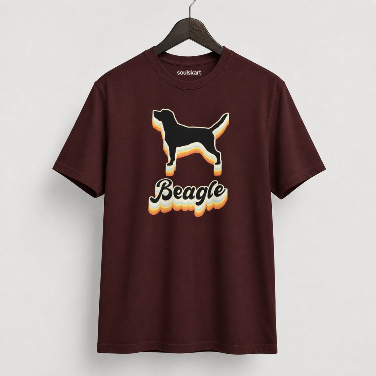 Beagle Buddy Unisex Printed T-Shirt — on hanger