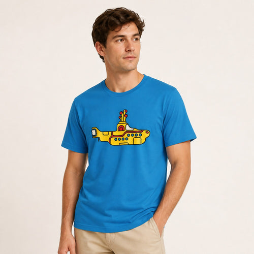 Beatles Yellow Submarine Tee - Unisex Music Lovers — worn on model, front