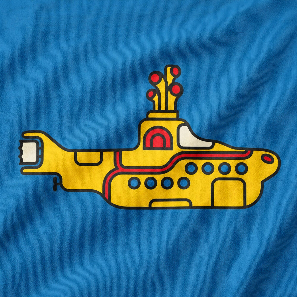 Beatles Yellow Submarine Tee - Unisex Music Lovers — print detail close-up