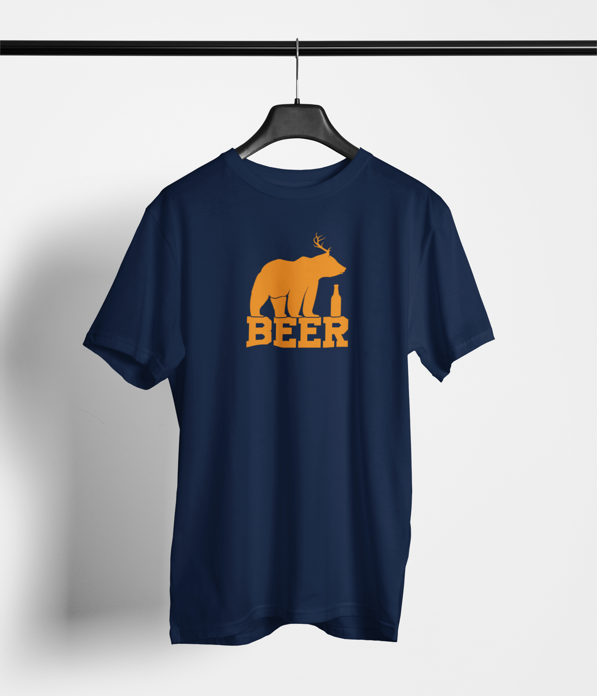 BEER Antler Bear and Bottle Tee — main product image