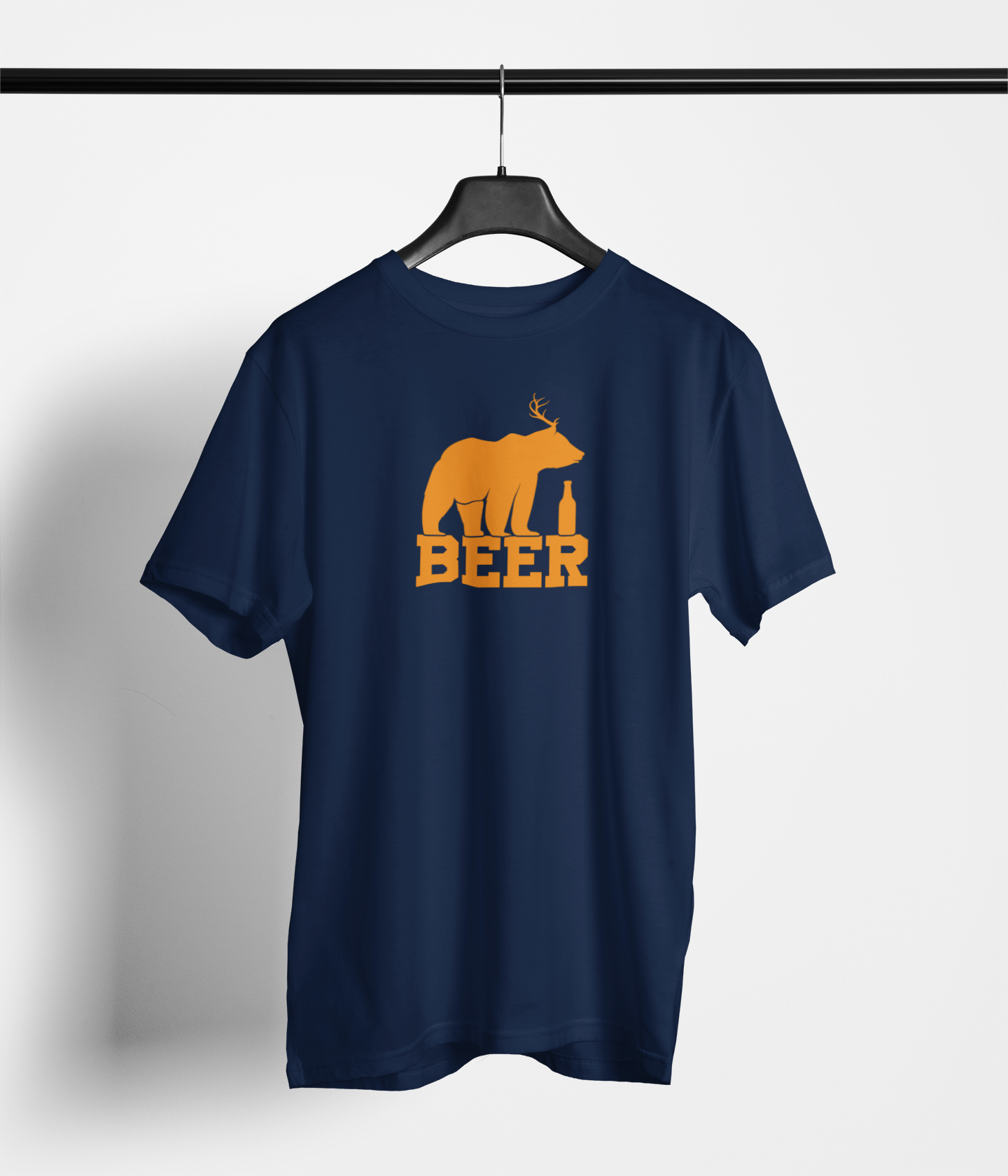 BEER Antler Bear and Bottle Tee — main product image