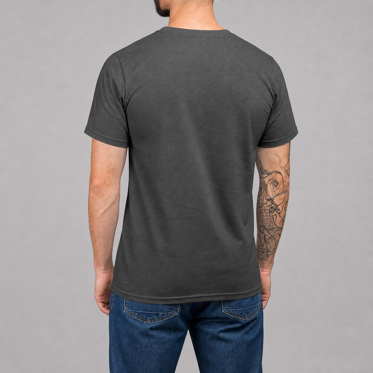 Beer Molecule Unisex T-Shirt — worn on model, back
