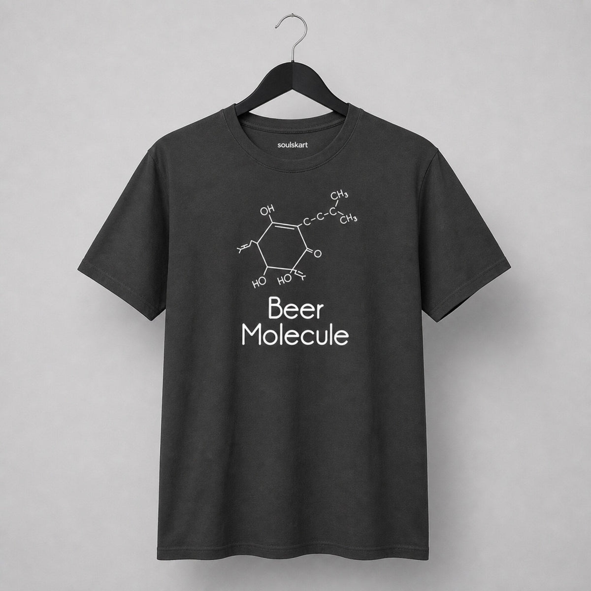 Beer Molecule Unisex T-Shirt — on hanger