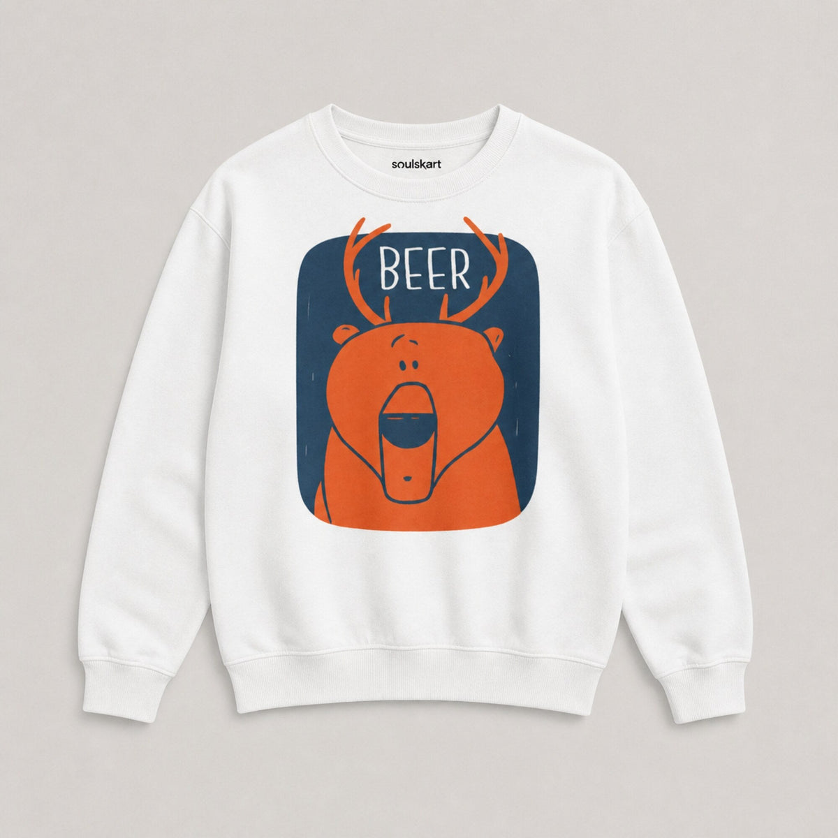 Beer Unisex Premium Sweatshirt — front view