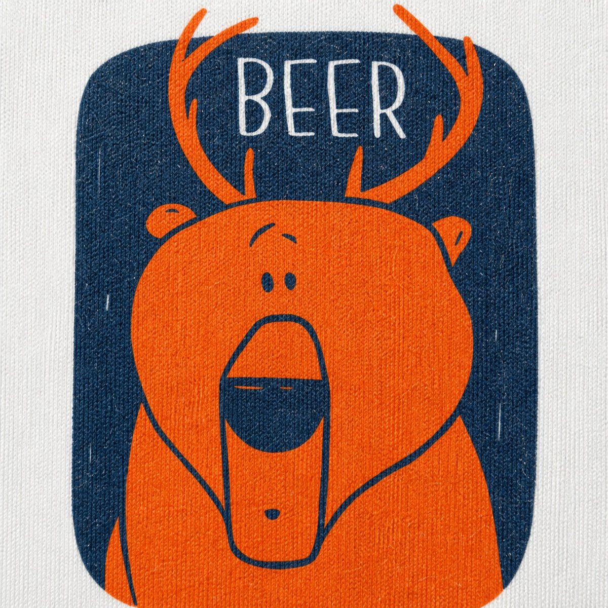 Beer Unisex Premium Sweatshirt — print detail close-up