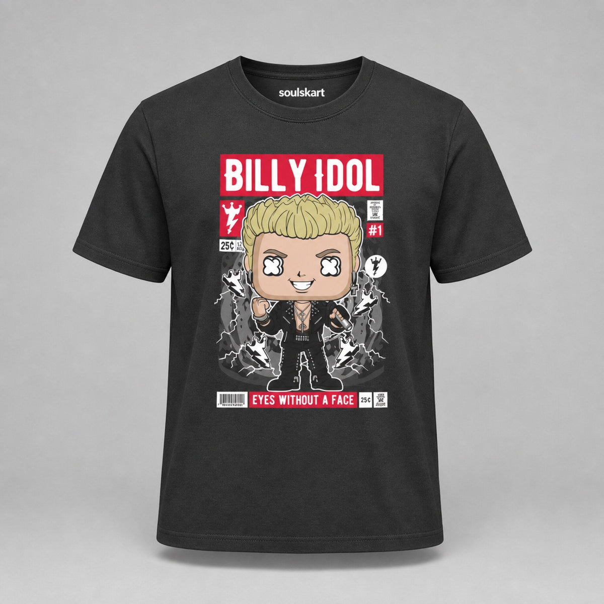 Billy Idol Pop Art Unisex T-Shirt — front view