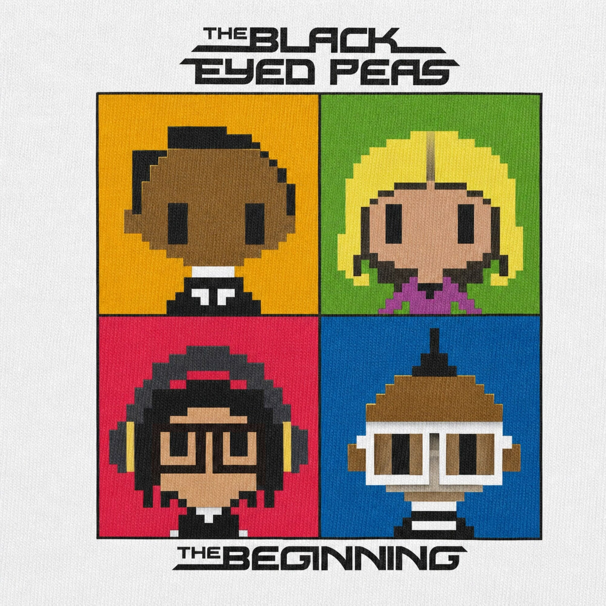 Black Eyed Peas Beat-Blast Unisex Tee — print detail close-up