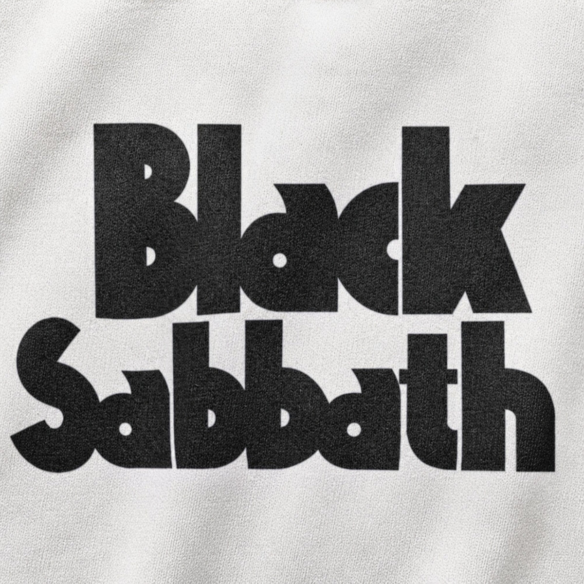 Black Sabbath Unisex Premium Sweatshirt — print detail close-up