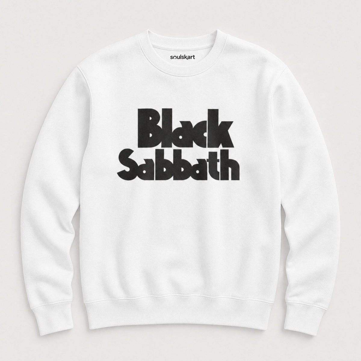 Black Sabbath Unisex Premium Sweatshirt — on hanger