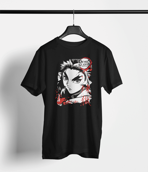 Blaze of Glory Kyojuro Rengoku Printed T-Shirt — main product image