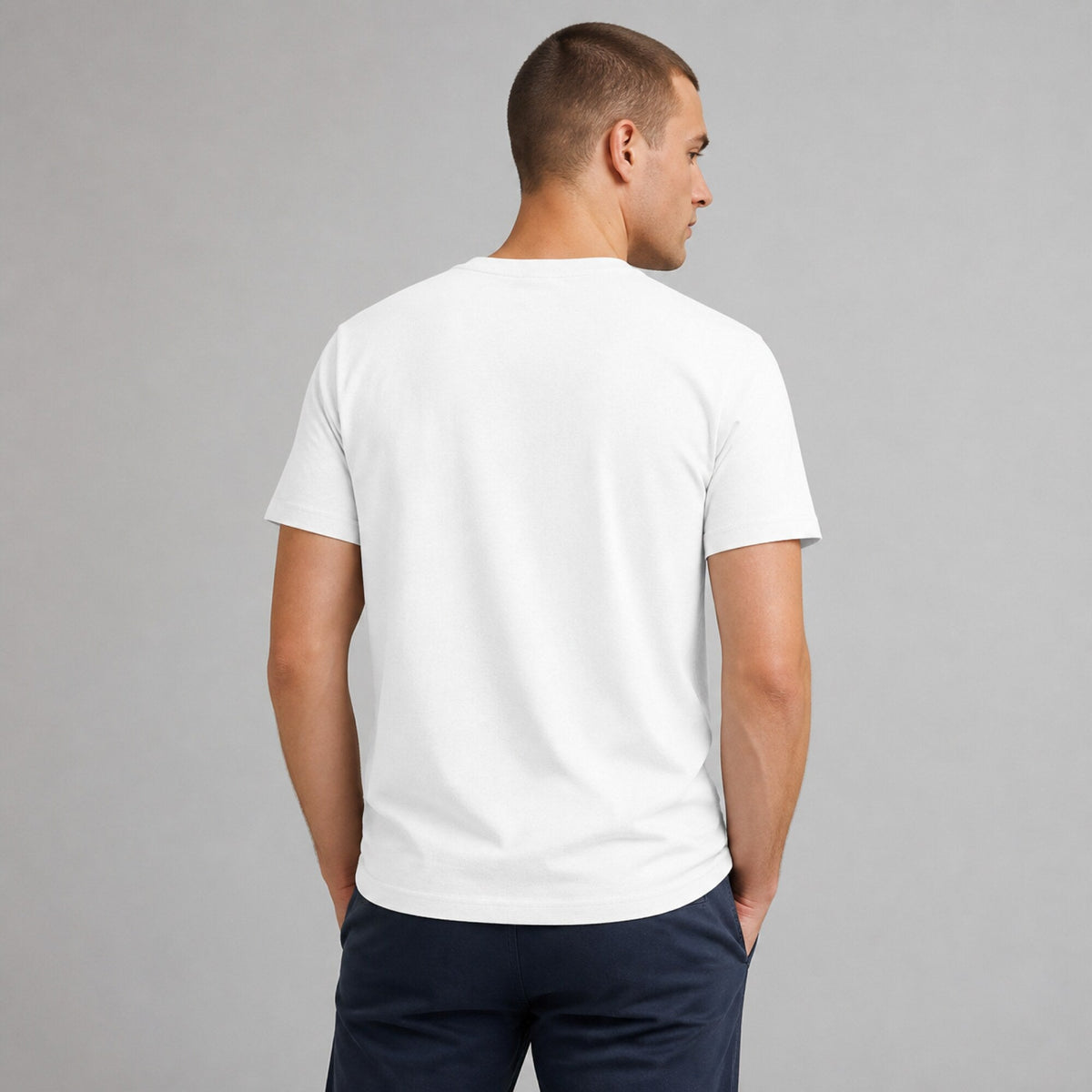 Blink-182 Band Tee - Iconic Punk Vibes — worn on model, back