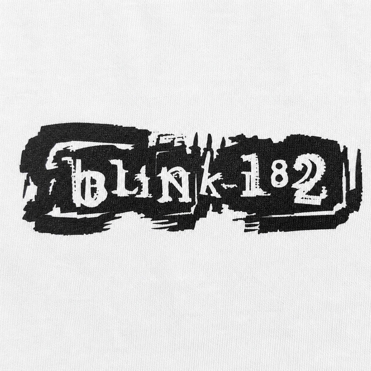 Blink-182 Band Tee - Iconic Punk Vibes — print detail close-up