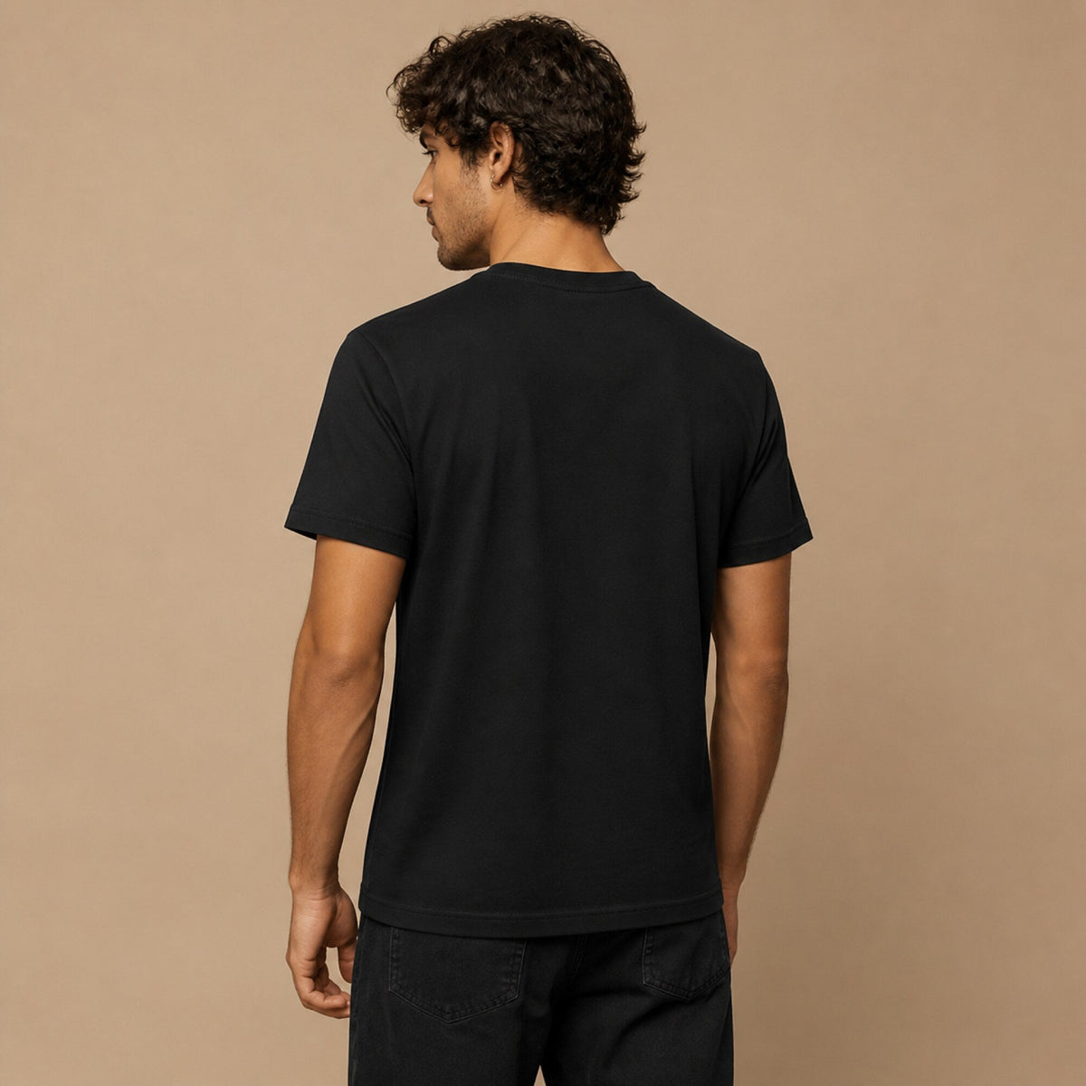 Blink-182 Backwards Cap Face Tee — worn on model, back