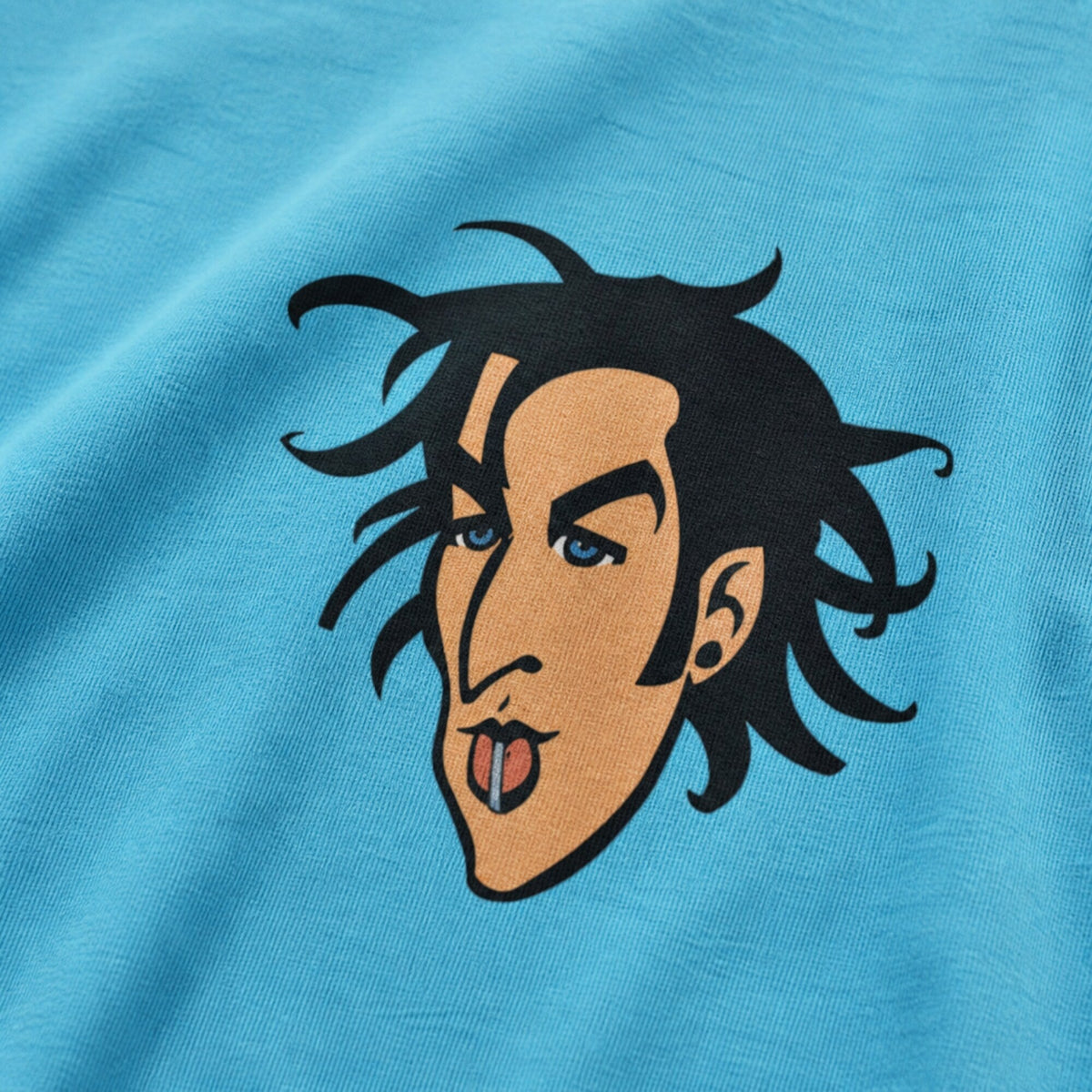 Blink-182 Inspired Unisex Tee - Classic Rock Vibes — print detail close-up