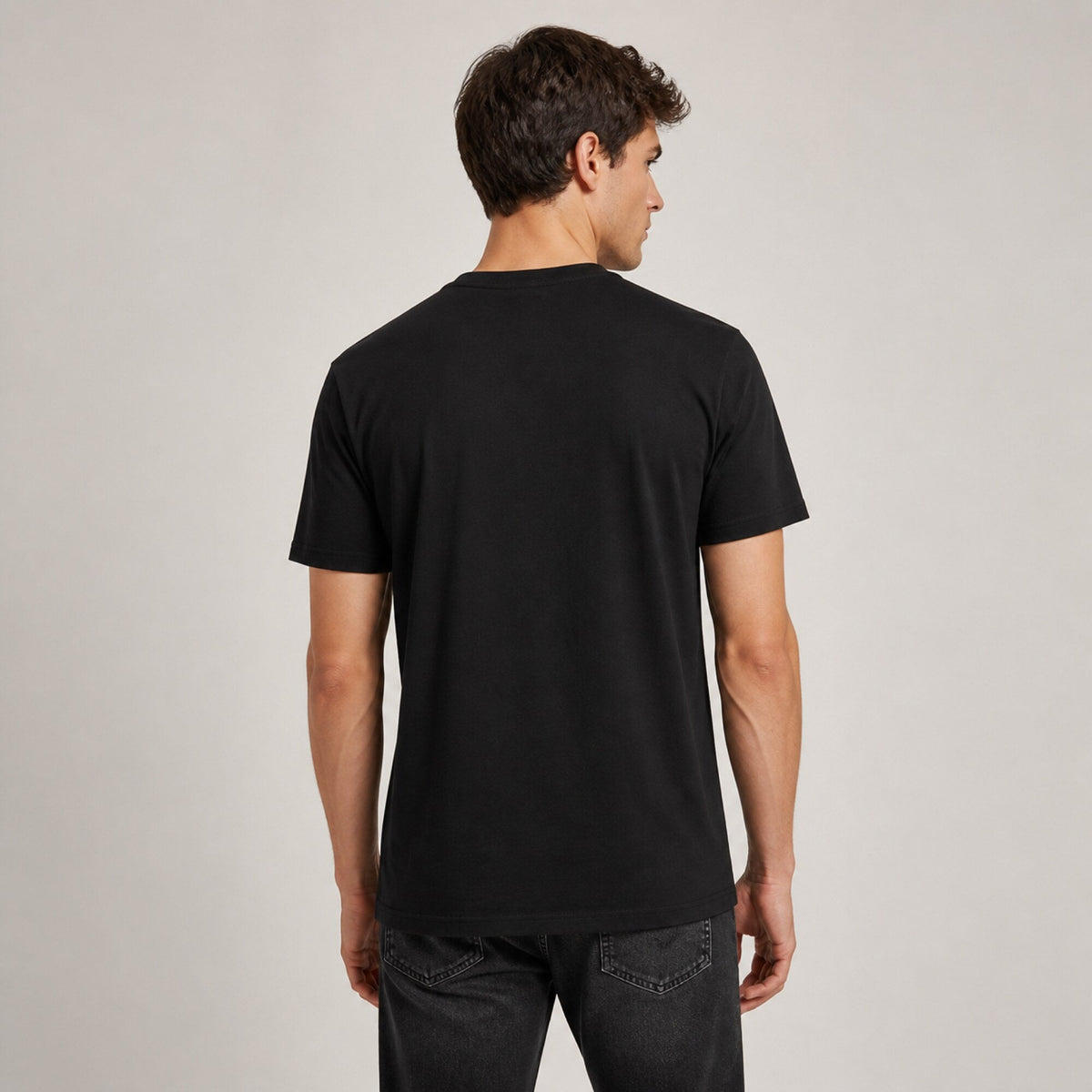 Bob Marley Flag Tee — worn on model, back